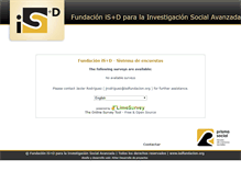 Tablet Screenshot of encuestas.isdfundacion.org